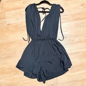 Free People Black Romper